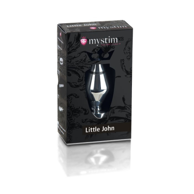 Mystim Little John - kovový anální kolík pro elektrosex 9 x 4 cm