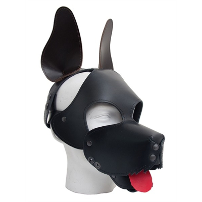 Mister B Shaggy Dog Hood - psí kožená maska