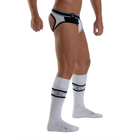 Mister B URBAN Football Socks with Pocket White - bílé ponožky