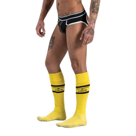 Mister B URBAN Football Socks with Pocket Yellow - žluté ponožky