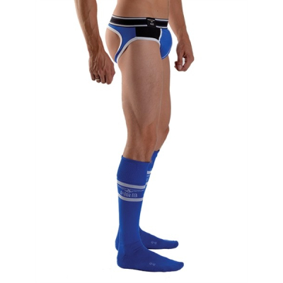 Mister B URBAN Football Socks with Pocket Blue - modré ponožky