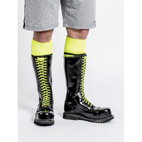 Mister B Shoe Laces Neon Yellow - neonově zelené tkaničky