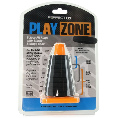 Perfect Fit Play Zone Kit  - sada 9 erekčních kroužků s kuželem