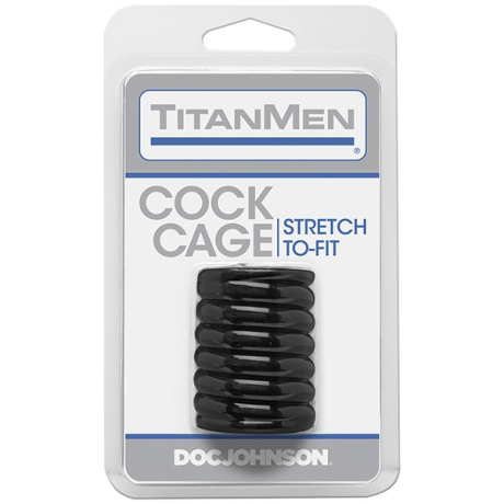 Doc Johnson TitanMen Cock Cage - natahovák koulí 5 cm