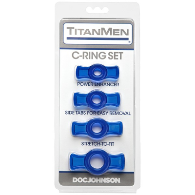 TitanMen Cock Ring Set - sada erekčních gumových kroužků