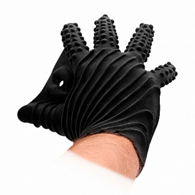 Shots FISTIT Masturbation Glove - silikonová masturbační rukavice