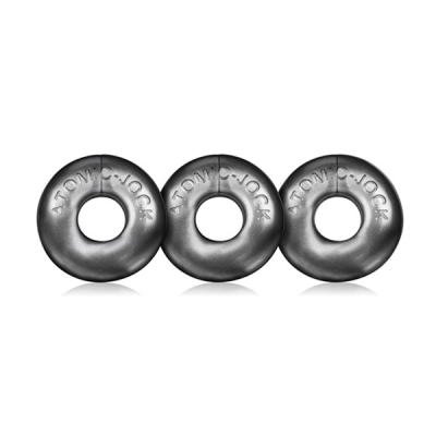 Oxballs Ringer Cock Ring 3 Pack Steel - sada erekčních kroužků 3 ks