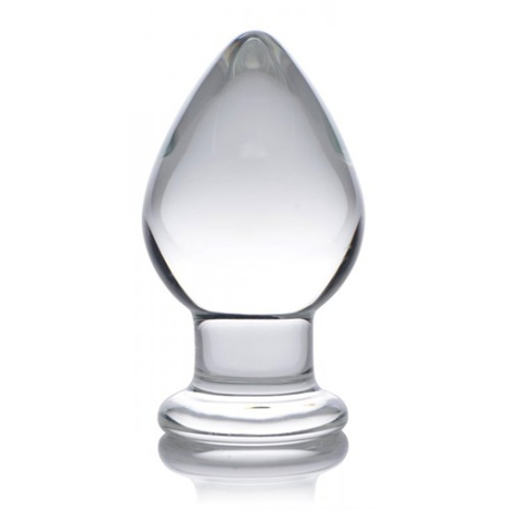 Prisms Erotic Glass Molten Wide Glass Butt Plug 12 x 6 cm