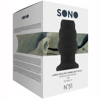 Shots Toys SONO No.51 - Large Hollow Tunnel Butt Plug 13 x 7 cm
