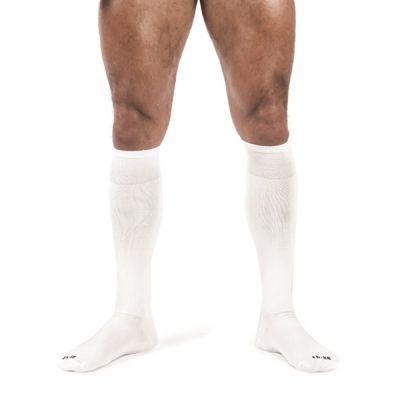 Mister B Football Socks - fotbalistické ponožky bílé