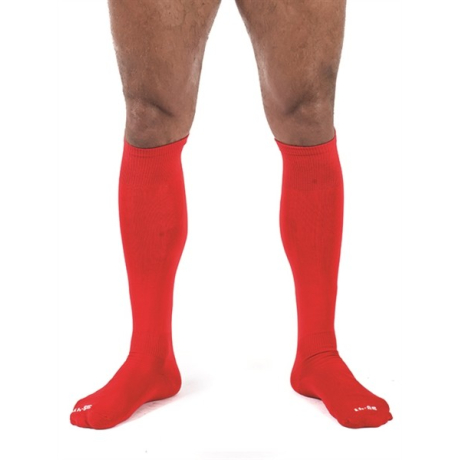 Mister B Football Socks  - fotbalistické ponožky červené