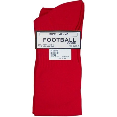 Mister B Football Socks  - fotbalistické ponožky červené