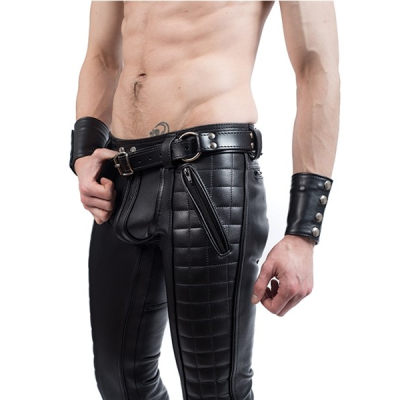 Mister B Leather Handcuff Belt