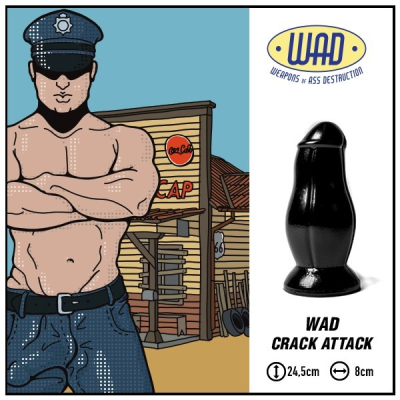 Mister B WAD Crack Attack - obří anální kolík  25 x 11 cm