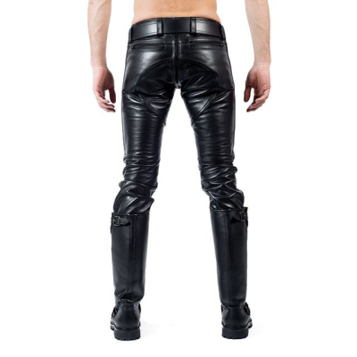 Mister B Leather FXXXer Jeans All Black
