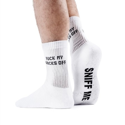 Sk8erboy Sniff Me Socks - sportovní ponožky bílé