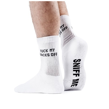 Sk8erboy Sniff Me Socks - sportovní ponožky bílé