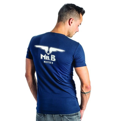 Mister B T-shirt Glow In The Dark Navy- modré tričko s potiskem