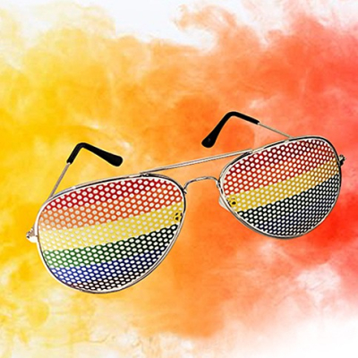 Pride Rainbow Sunglasses Aviator - sluneční brýle