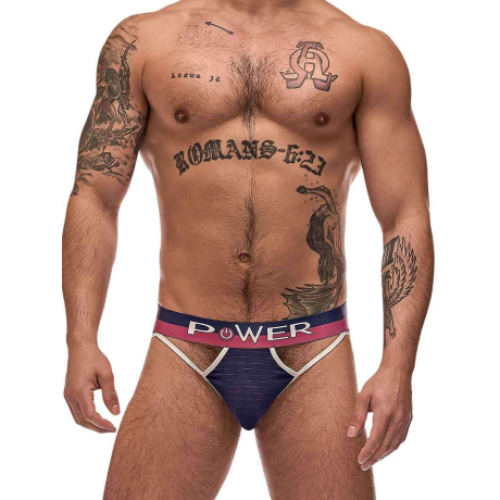 MALE POWER French Terry Cutout Moonshine Jock Briefs