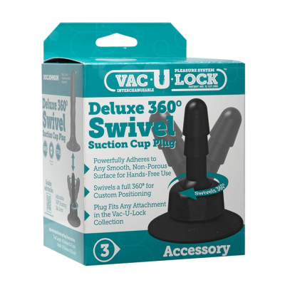 Doc Johnson Vac-U-Lock Deluxe 360° Swivel Suction Cup Plug  - nastavitelná přísavka pro Vac-U-Lock dilda