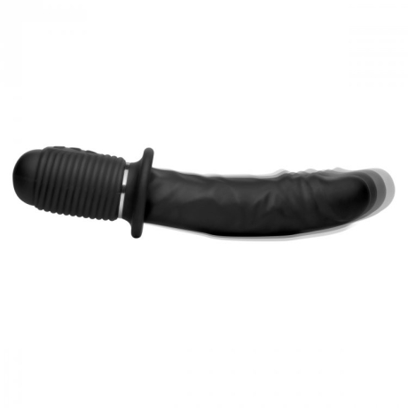 Master Series Power Pounder Vibrating and Thrusting Silicone Dildo