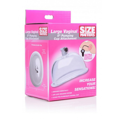 Size Matters Large Vaginal 5 Inch Pumping Cup Attachment