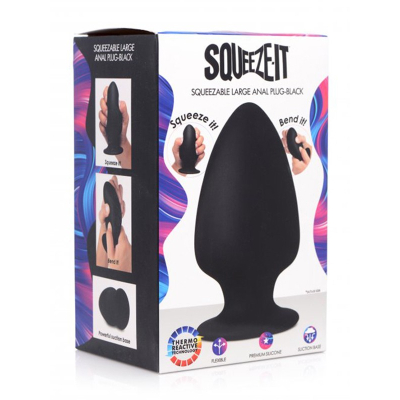 Squeeze-It Large Butt Plug 13 x 7 cm