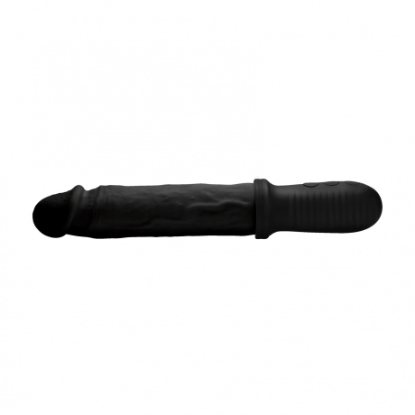 Master Series 8X Auto Pounder Vibrating and Thrusting Dildo with Handle 26 x 4 cm