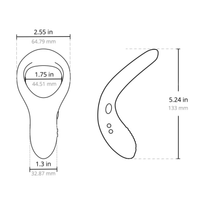 Lovense Diamo Vibrating Cock Ring - vibrační erekční kroužekt ovládaný smartphonem