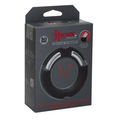 Doc Johnson KINK Silicone Covered Metal Cock Ring 50mm