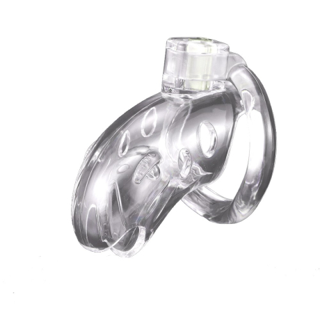 Brutus Shark Chastity Cock Cage Clear