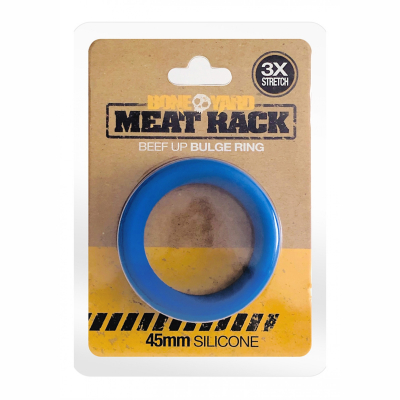 Boneyard Meat Rack Cock Ring Blue - silikonový erekční kroužek