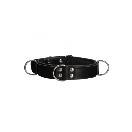 Shots OUCH Deluxe Bondage Collar Black