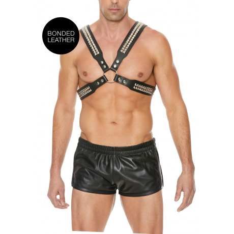 Shots OUCH Pyramid Stud Body Harness