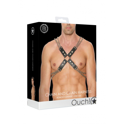 Shots OUCH Chain And Chain Harness 