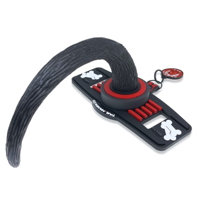 Oxballs Tail Handler Belt-Strap Show Tail Black/Red - připínací silikonový psí ocas
