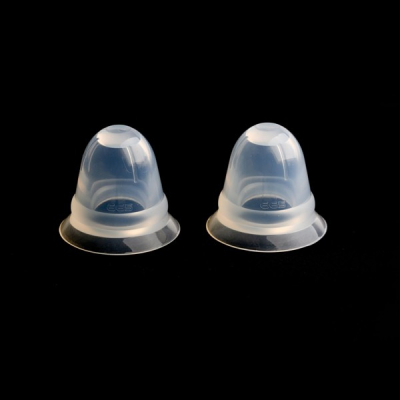 665 Super Silicone Nipple Suckers Large with Travel Case - Clear