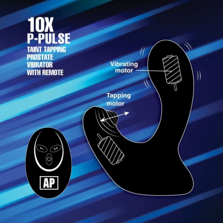 ALPHA-PRO 10X P-PULSE Taint Tapping Silicone Prostate Stim