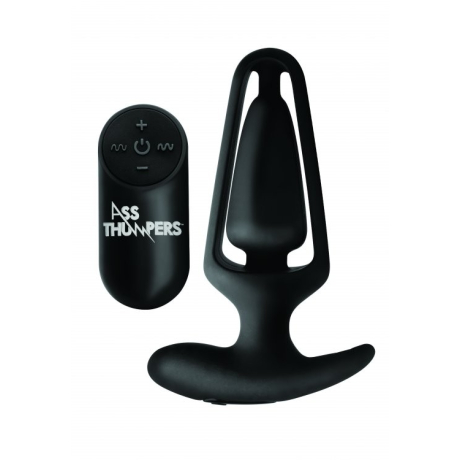 Ass Thumpers Power Plug 7X Hollow Anal Plug with Remote Control 13 x 5 cm