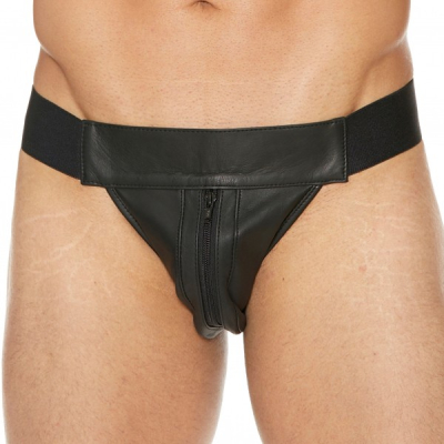 Shots OUCH Striped Front with Zip Jock Black/Black