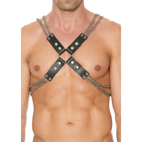 Shots OUCH Chain And Chain Harness 