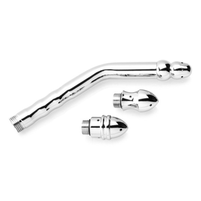 Zenn Exclusive Anal Shower Set with 3 Extra Heads - anální sprcha 22 cm