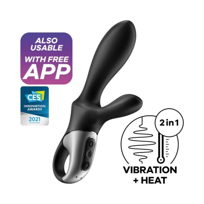 Satisfyer Heat Climax + Connect App - anální vibrátor s vyhříváním ovládaný smartphonem