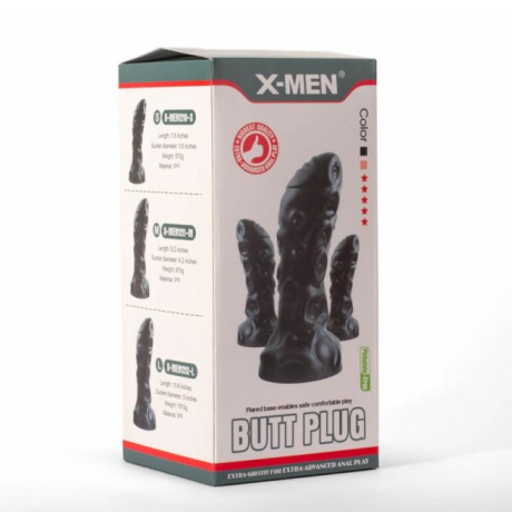 LoveToy X-MEN 12" Monster Butt Plug Black Large