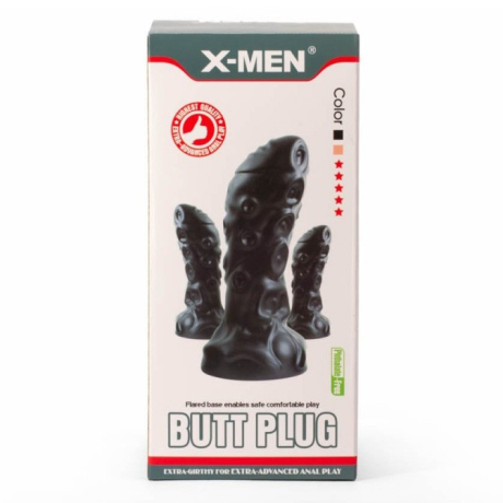 LoveToy X-MEN 12" Monster Butt Plug Black Large