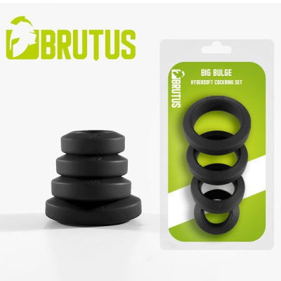 Brutus Big Bulge - HyperSoft Silicone Cockring Set 4 pcs