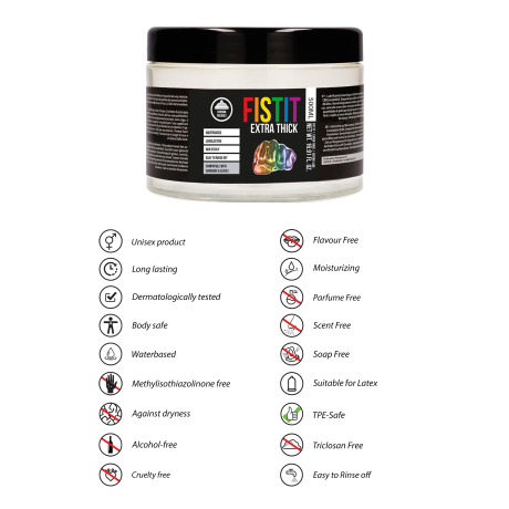 Fist It - Extra Thick Rainbow Lubricant - 500 ml