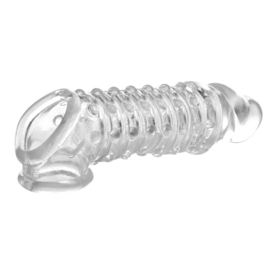 Size Matters 1.5 Inch Penis Enhancer Sleeve Clear 18 x 4,5 cm