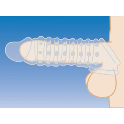 Size Matters 1.5 Inch Penis Enhancer Sleeve Clear 18 x 4,5 cm